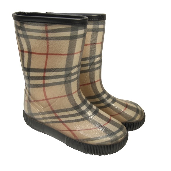 Burberry Nova Print Rain Boots - Picture 1 of 6